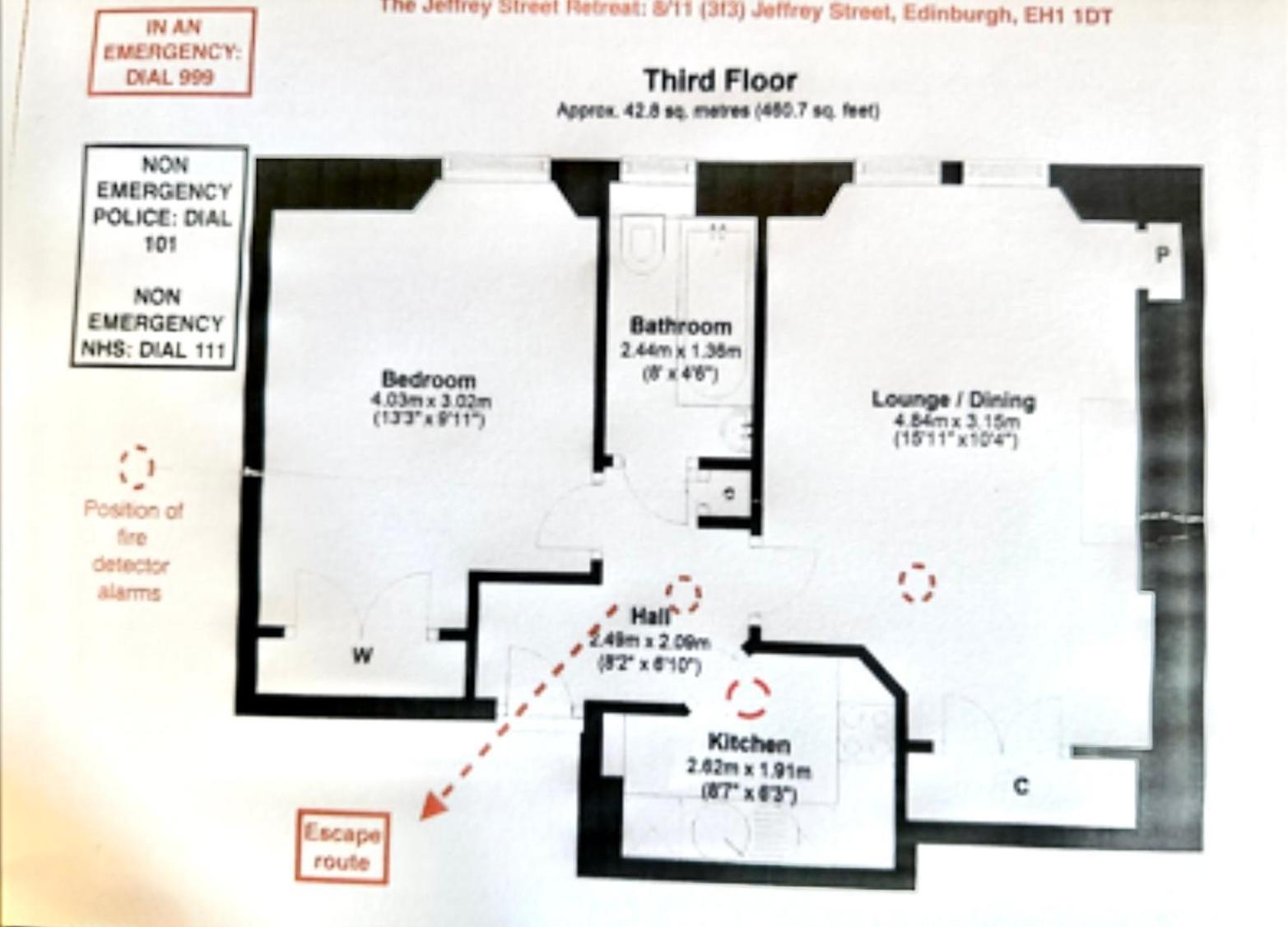 Apartament The Jeffrey Street Retreat Edynburg Zewnętrze zdjęcie